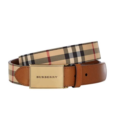 burberry belt mens gold buckle|Burberry belt with 3 spikes.